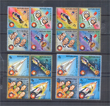 1975. Amerikai szovjet űrkutatás Apoll-Szojuz, 16 érték bélyeg