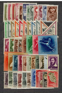 1952. évi magyar kiadások (bélyegek, bélyegszett)