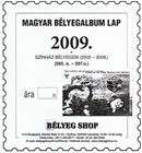MAGYAR BÉLYEGALBUM LAP 2009.