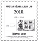 MAGYAR BÉLYEGALBUM LAP 2010.