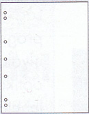 Fehér elválasztó lapok  NUMIS formátumú  éremberakóhoz, 10 db/csg,  (336293)