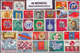 Mongol képes 50 klf. bélyeg, a csomagban 3  komplett sorozat is van