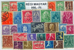 Régi magyar  bélyegek 0.025 kg papír nélkül sok klasszikus bélyeggel