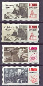 1970. Lenin születésének 100. évfordulóla, 3 érték bélyeg