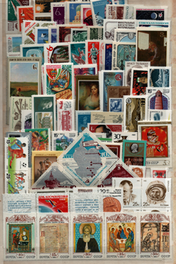 SZOVJET (II.)  70 KLF:  postatiszta  bélyegsor,  mind különböző,  magas katalógus érték
