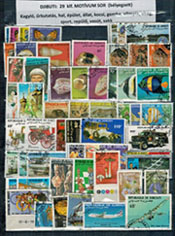 DJIBUTI 29 klf. motívum bélyeg sorozat